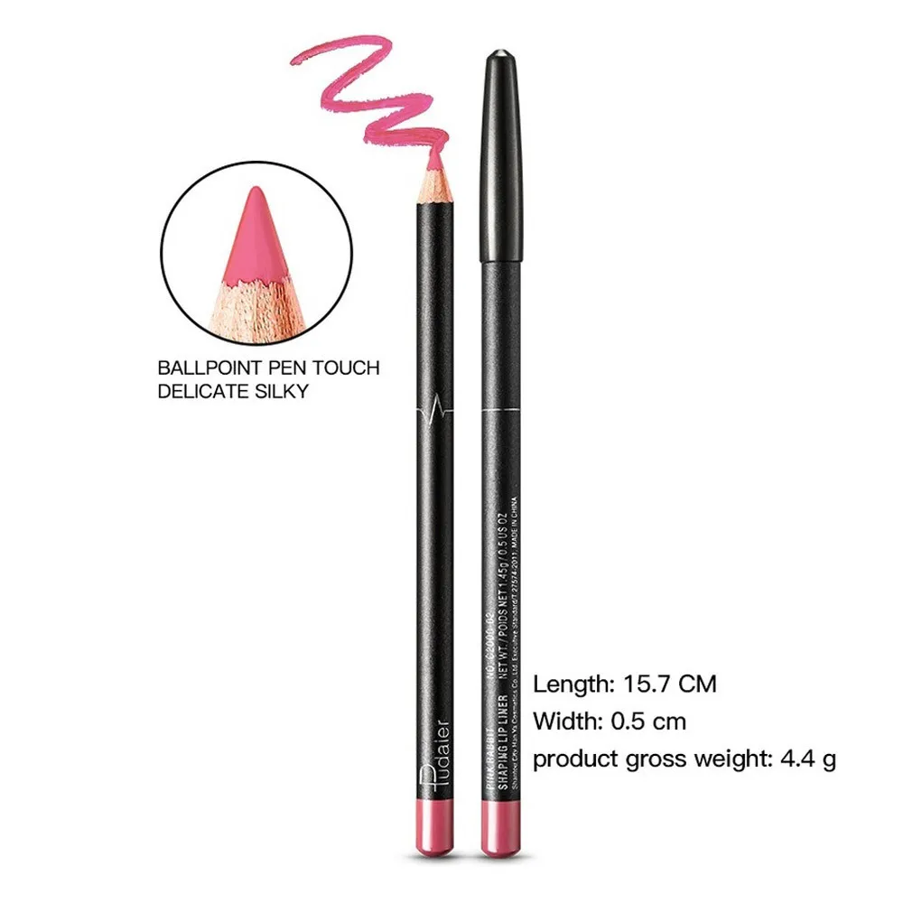 6Pcs Matte Lipliner Set Wasserdicht Lip Liner Bleistift Multi Farbe 3D Kontur Lippen Pigment Rot Lipliner Bleistift Make-Up Schönheit werkzeuge