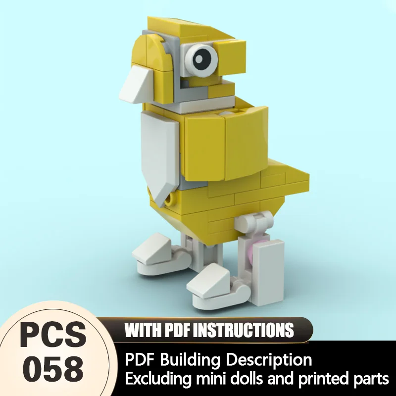 

Creators Animal Series Model MOC Building Bricks Serinus Canaria Modular Technology Gifts Holiday Assemble Children Toys Suit