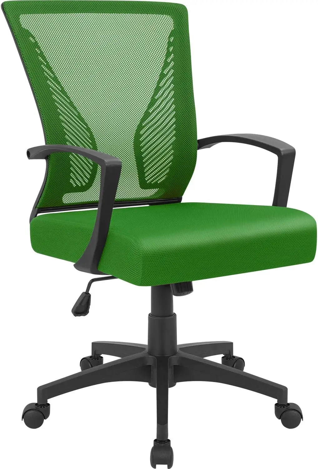 

Middle back rotating lumbar support office chair, computer ergonomic mesh armchair