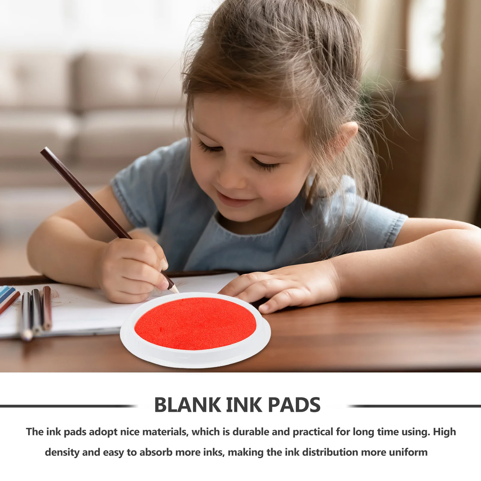 10 szt. Puste poduszki z tuszem wielokrotnego użytku, bezbarwne poduszki do stemplowania dla dzieci, do malowania palcami, DIY, graffiti i sztuki, bezbarwna poduszka z tuszem.