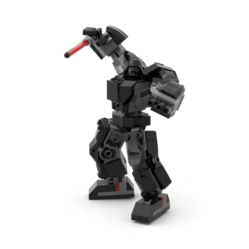 144pcs MOC Star Battle Upgraded Version Darth-Vader's Mech 75368x2 + - Zadkiel11 Vader Model Building Blocks Toy Craft Art Brick