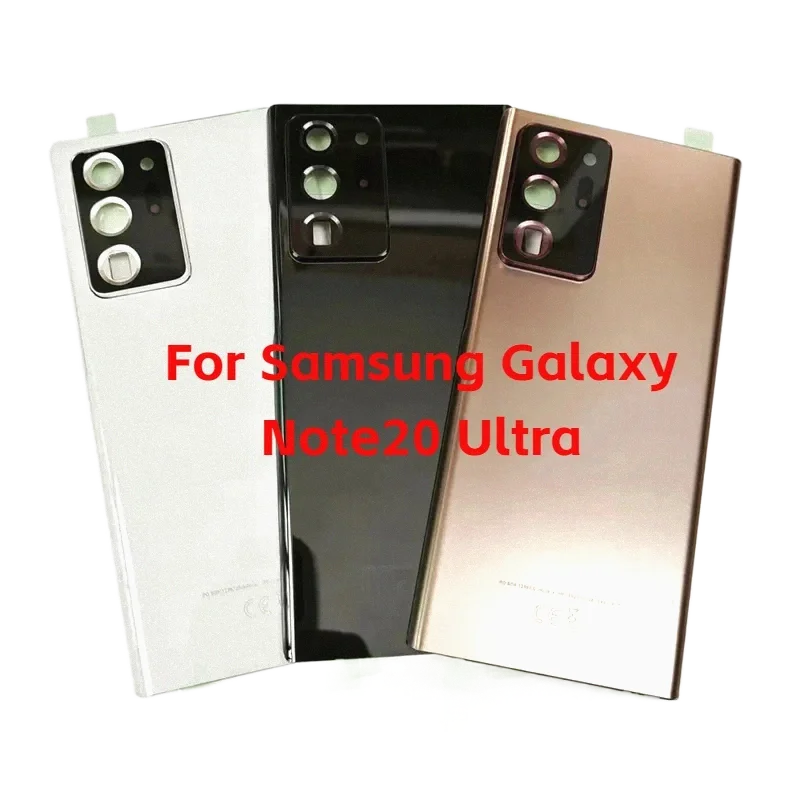 

back Glass cover For Samsung Galaxy Note20 Ultra , Door Replacement Hard Battery Case, Rear Housing With Adhesive