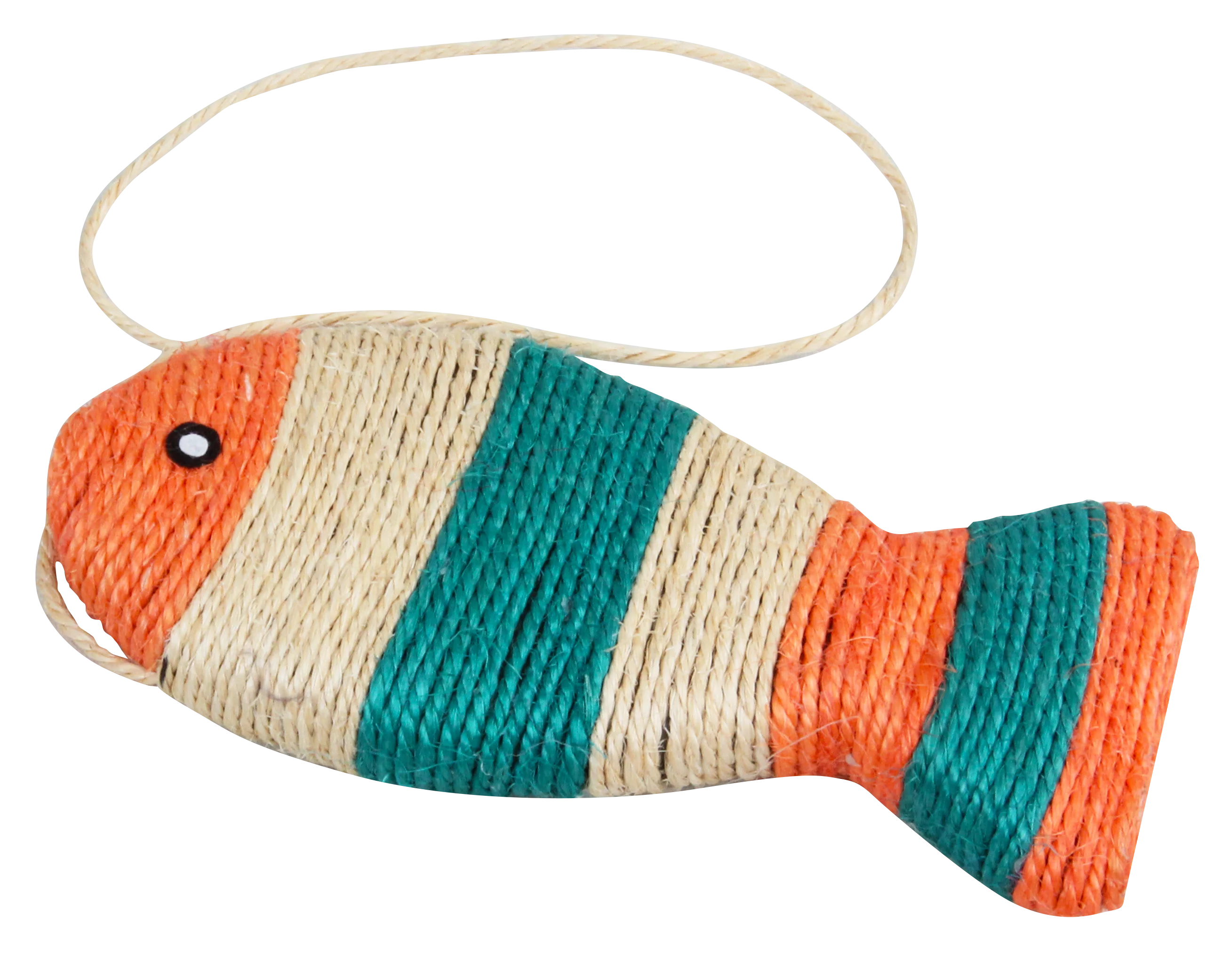 Wholesale Colorful Sisal Fish Cat Scratcher With Lanyard Cat Toys