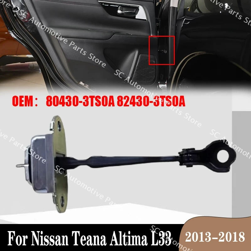 For Nissan Teana Altima‌ L33 2013-2018 Car Door Check Restrict Stop 80430-3TS0A 82430-3TS0A Car Door Stopper Strap