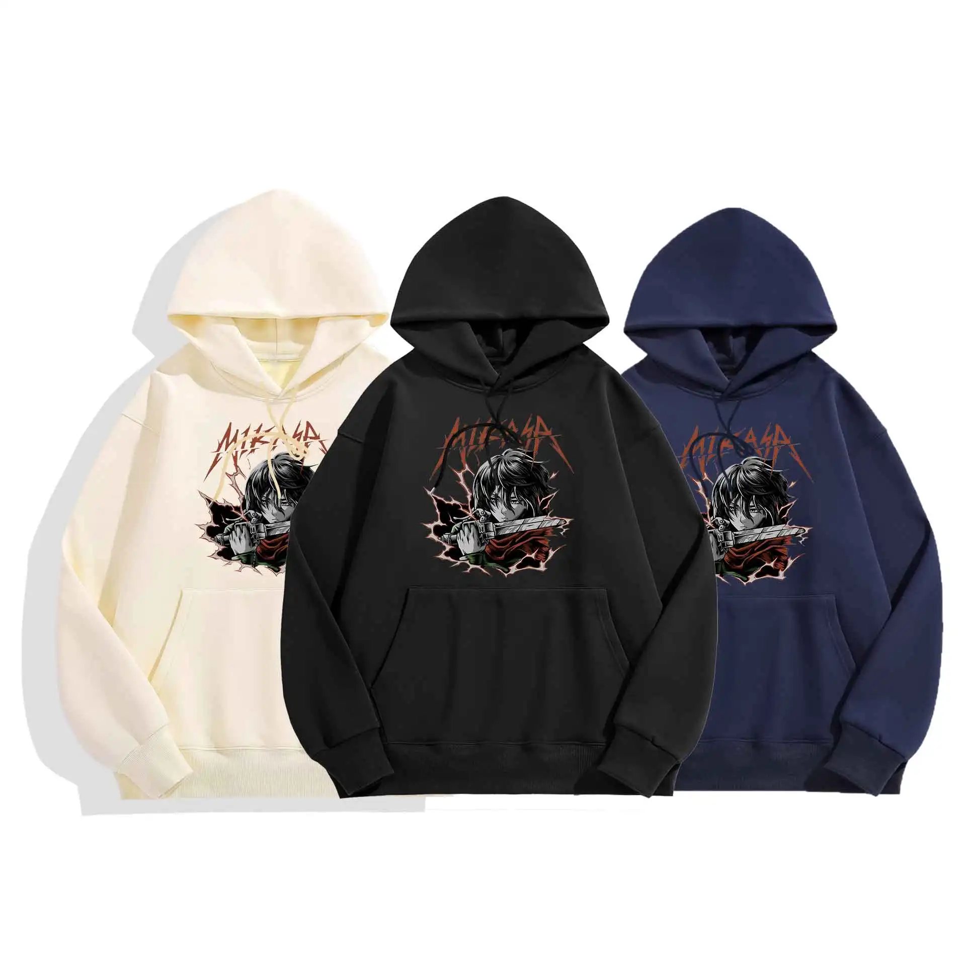 أزياء رجالية مطبوعة بأكمام طويلة وغطاء للرأس ملابس رياضية دافئة غير رسمية فضفاضة تناسب أزياء الخريف ملابس الشارع