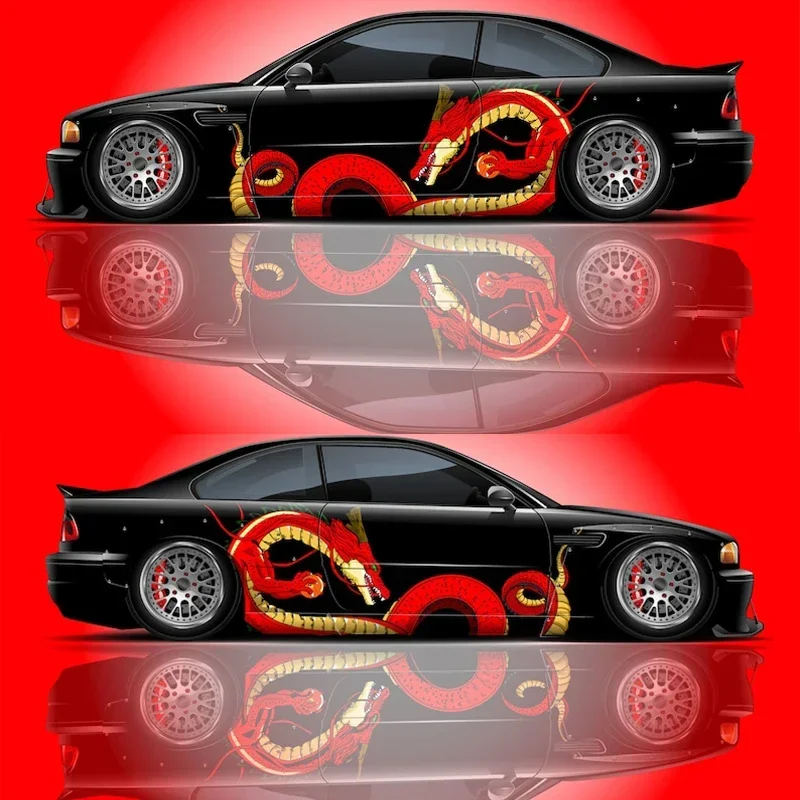 Shenron Car Livery Large Vehicle Graphics Side Car Decal Universal Size Sticker Chinese Dragon