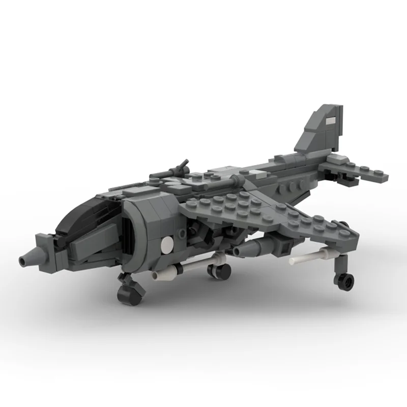 ตัวต่อ MOC Sea Harrier 265 ชิ้น ชุดสร้างโมเดล ของเล่นประกอบเอง DIY ของขวัญคริสต์มาส ไอเดียสร้างสรรค์ ตัวต่อเสริมพัฒนาการ