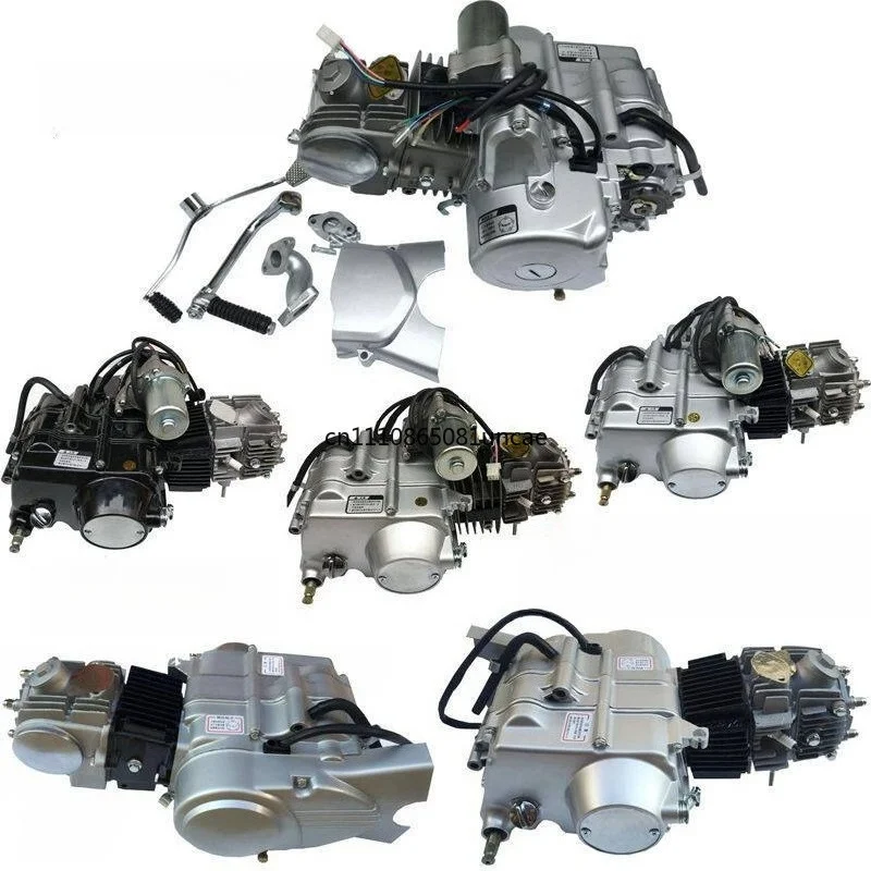 

70 90 110 125cc Motorcycle Engine Kick Electric Start Manual Clutch Curved Beam Power Assembly