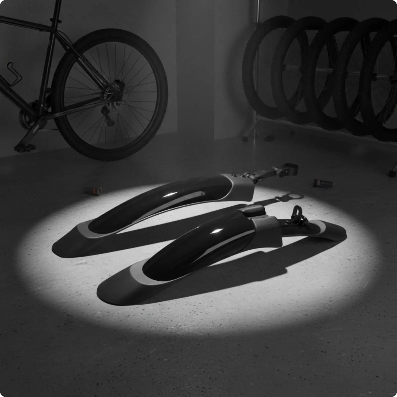 Reinforced Mountain Bike Mudguard Splash Guard Durable Bicycle Fender Waterproof Accessory for Gravel Bike 26 Inch