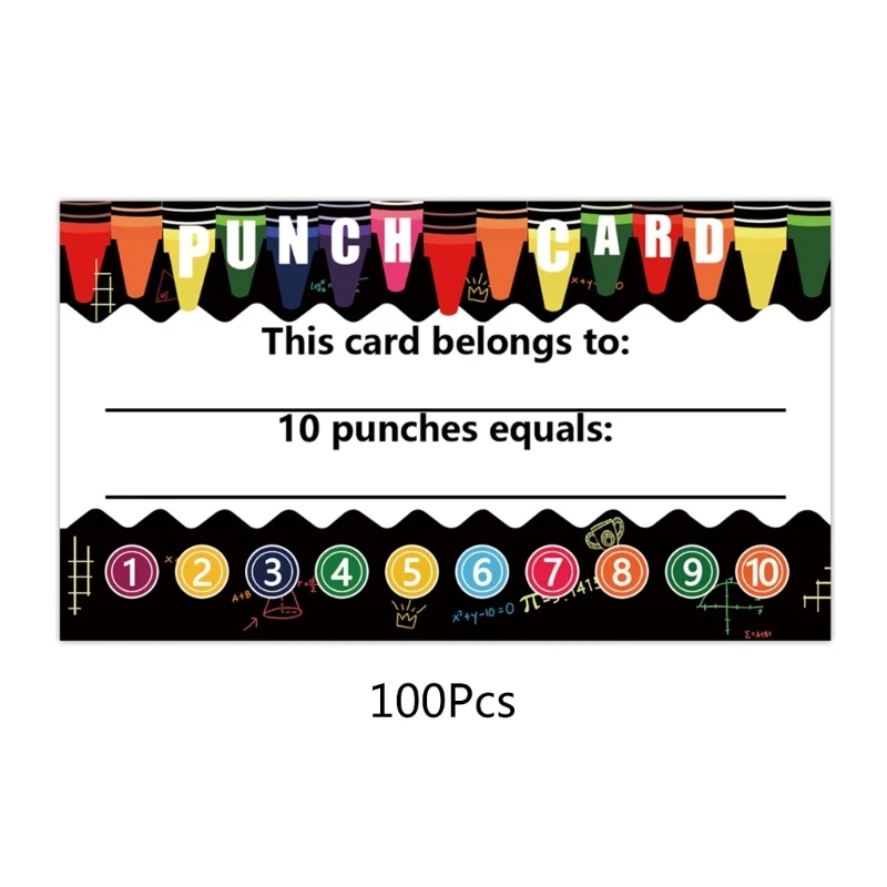 100 PCS Cards 3.5x2Inch Student Behavior Incentive Cards Incentive Loyalty Reward Card for Classroom Teacher