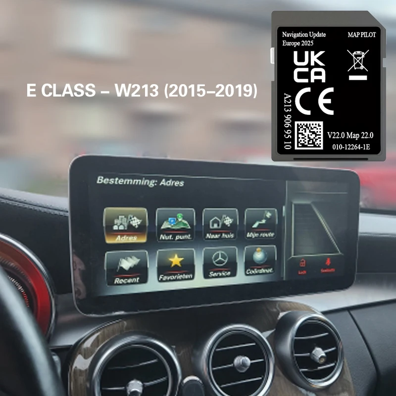 Image of Für Mercedes E-Klasse W213 2015-2019 A2139069510 V22 Sat Nav 32GB GPS-Kartenabdeckung Deutschland Europa SD-Speicherkarte