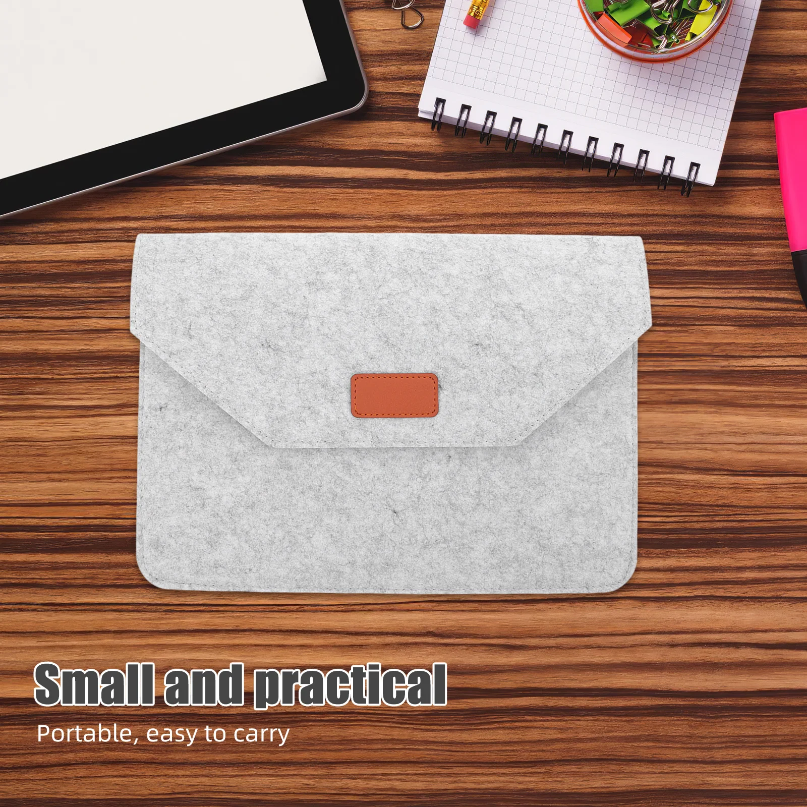 

1 шт., сумка для ноутбука, легкий фетровый материал, ударопрочный для 13,3-дюймового ноутбука, защитная сумка для хранения, светильник