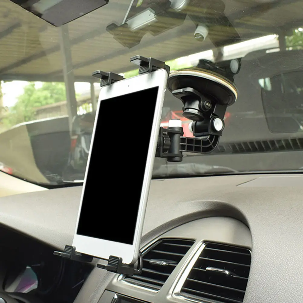 車用タブレットホルダー-360度回転スタンド-タブレットpcブラケット-ナビゲーターホルダー-高耐久プラスチック製コンピュータースタンド-ポータブル軽量