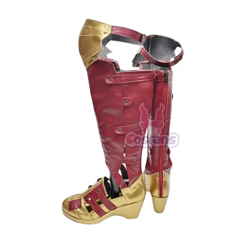 アニメ女性ダイアナ妃コスプレ靴ブーツハロウィンカスタムメイド女性 Cos 衣装靴ダイアナ妃コスプレブーツ