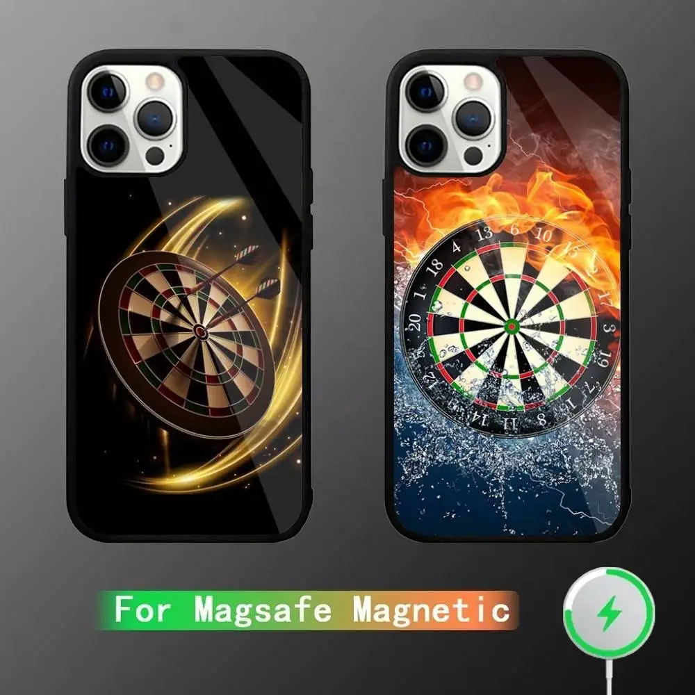 

Darts Phone Case For iPhone 16,15,14,13,12,11,Pro,Max,Plus,Mini,SE New Magsafe Magnetic Wireless Charging
