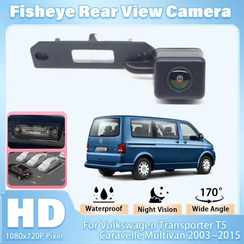 Rear View Backup Camera For Volkswagen Transporter T5 Caravelle Multivan 2003~2015 HD CCD Night Vision Waterproof Reverse Camera