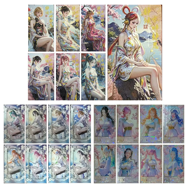

Японское аниме One Piece Boa Hancock Nami Nefertari D Vivi Nico Robin Коллекционные карты Рождественские подарки на день рождения Детские игрушки
