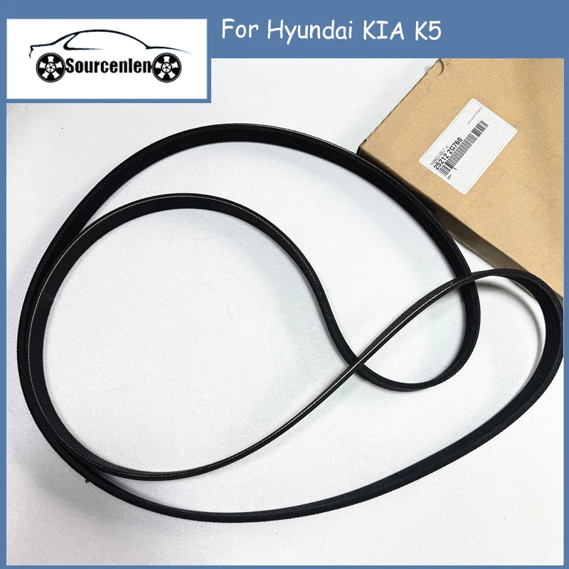 New Original RIBBED BELT-V Engine Coolant Pump Belt For Hyundai KIA K5 Sorento Engine Coolant Pump Belt 252122G760 25212-2G760