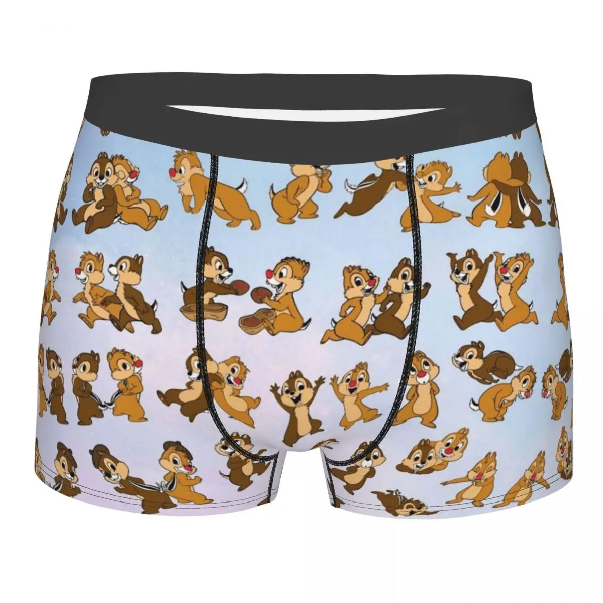 

Custom Male Cool Chip 'n' Dale Cartoon Underwear Boxer Briefs Stretch Shorts Panties Underpants