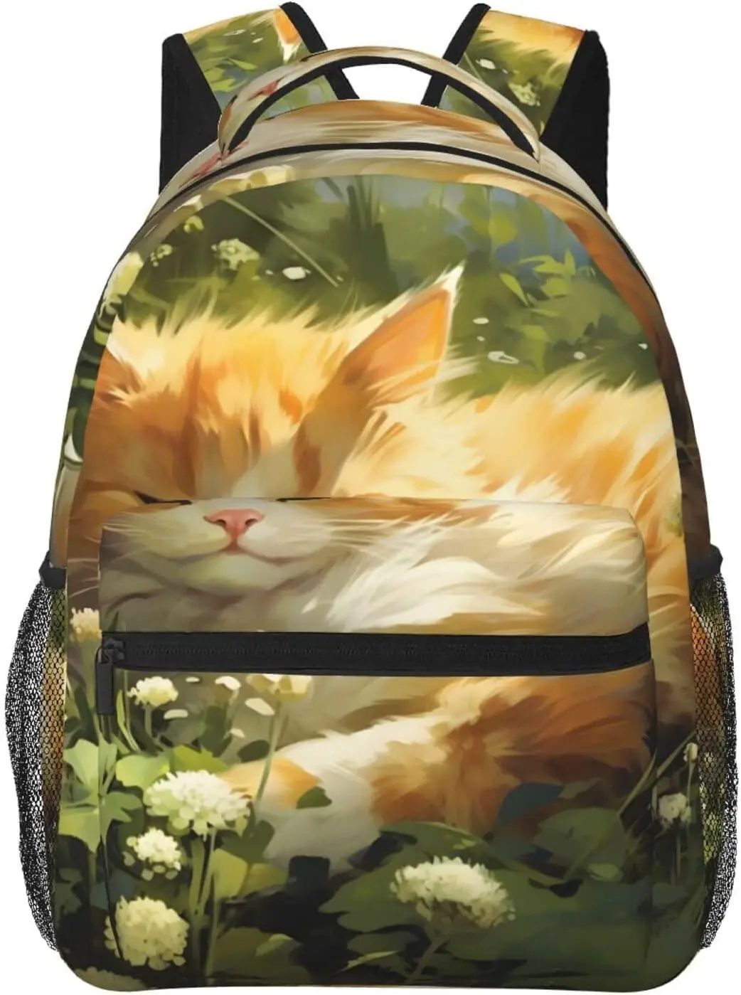 

Весенний солнечный кот, легкий рюкзак для ноутбука, легкий многоцелевой дорожный повседневный рюкзак, унисекс, студенческие рюкзаки