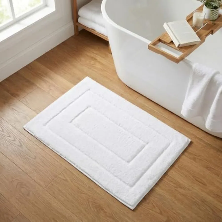 

Bathroom Rugs and Mats, 16" x 24" Non-Slip Bath Mat for Bathroom, Super Soft Absorbent Microfiber Bath Rug, Machine Washable an