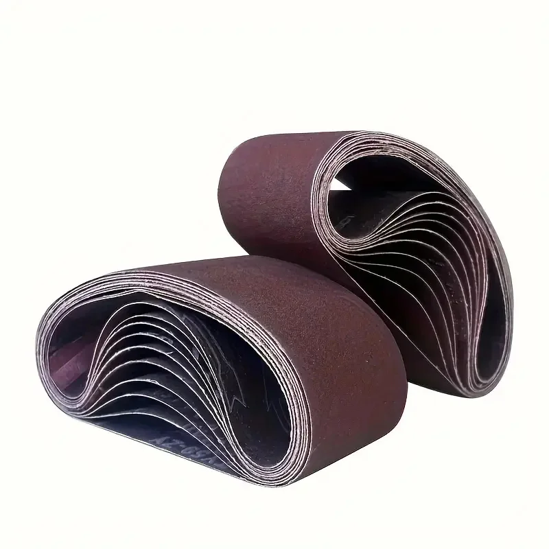 10 шлифовальных полосок: 610x100 мм, 4x24 дюйма, размер зерна 80/120/150/240/400, подходит для дерева, металла и полировки.