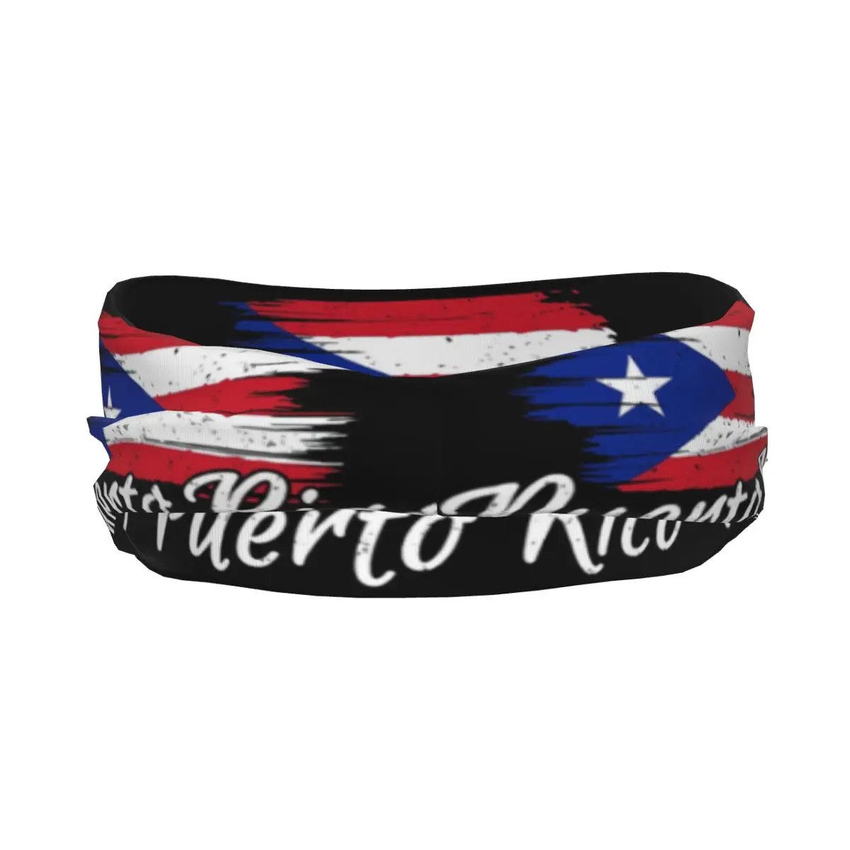 Headband Puerto Rico Flag Headwrap Hairband for Tennis Gym Fitness Headwear Hair Accessories