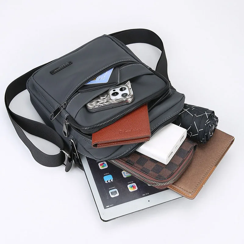 حقائب كروس أكسفورد للرجال متعددة الاستخدامات - حقائب رجال الأعمال غير الرسمية للتنقل اليومي والأساسيات حقيبة يد صغيرة حقيبة سفر