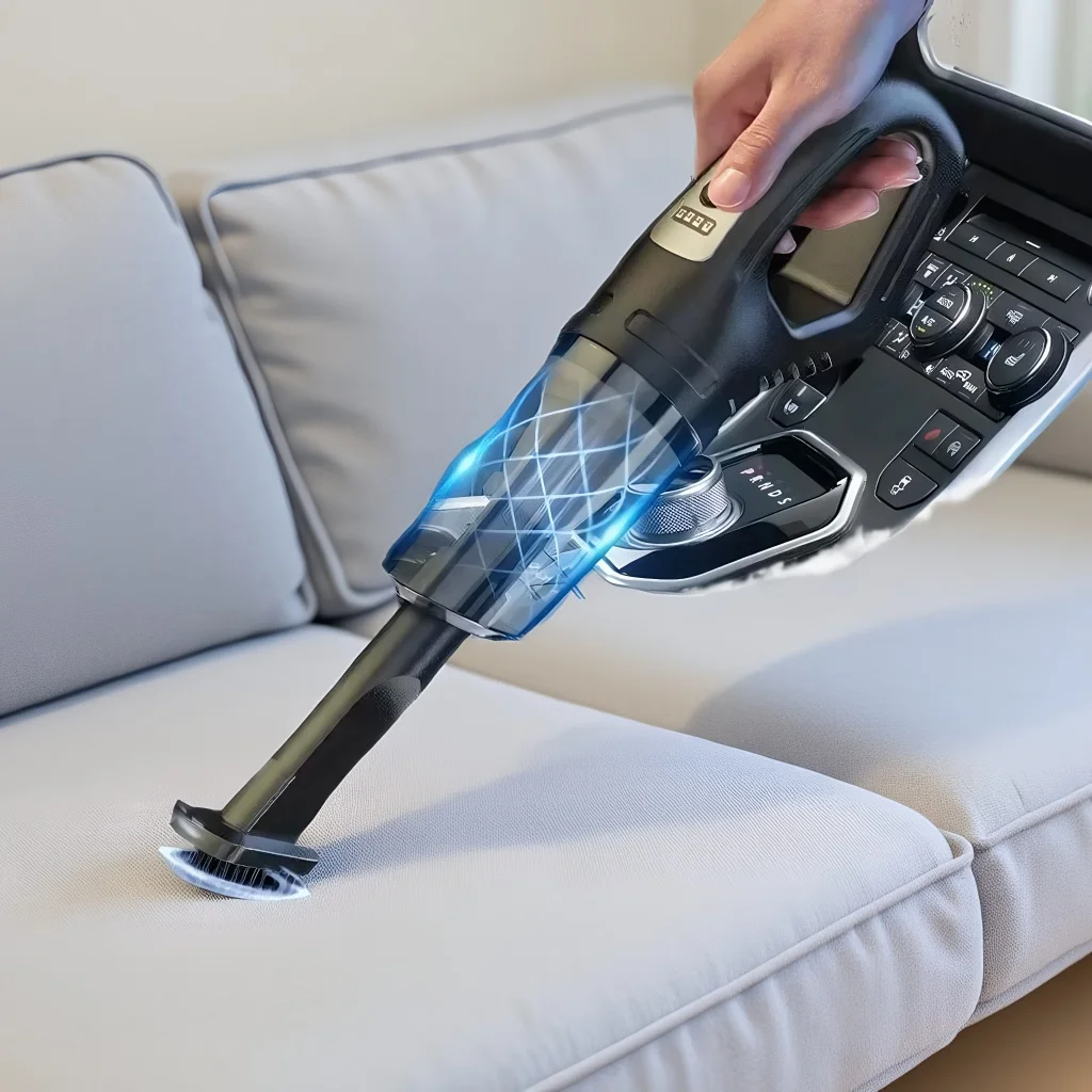 

Автомобильный пылесос — перезаряжаемый ручной мощный всасывающий пылесос для автомобиля и дома двойного назначения