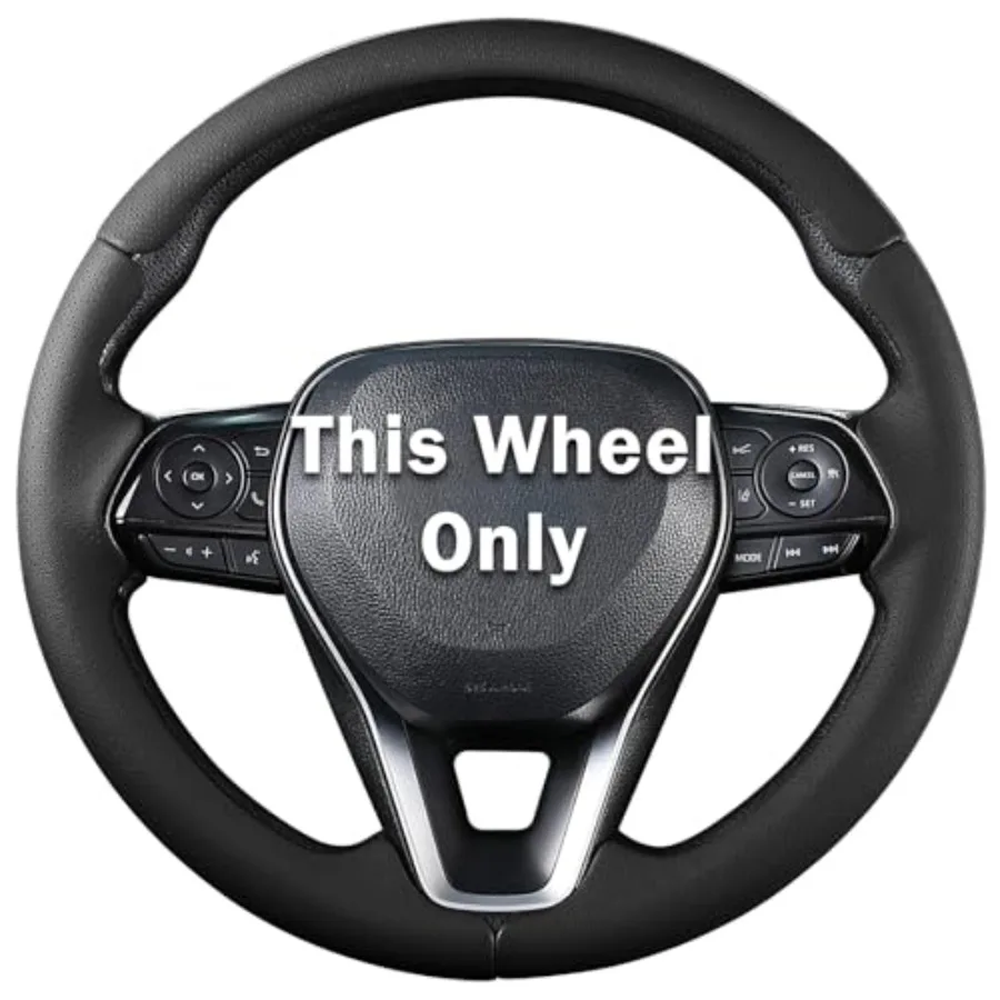 

Fit for Toyota Steering Wheel Cover, Car Steering Wheel Cover for Toyota Corolla 2020-2026 Rav4(2019-2025) Camry(2018-2024) Ven