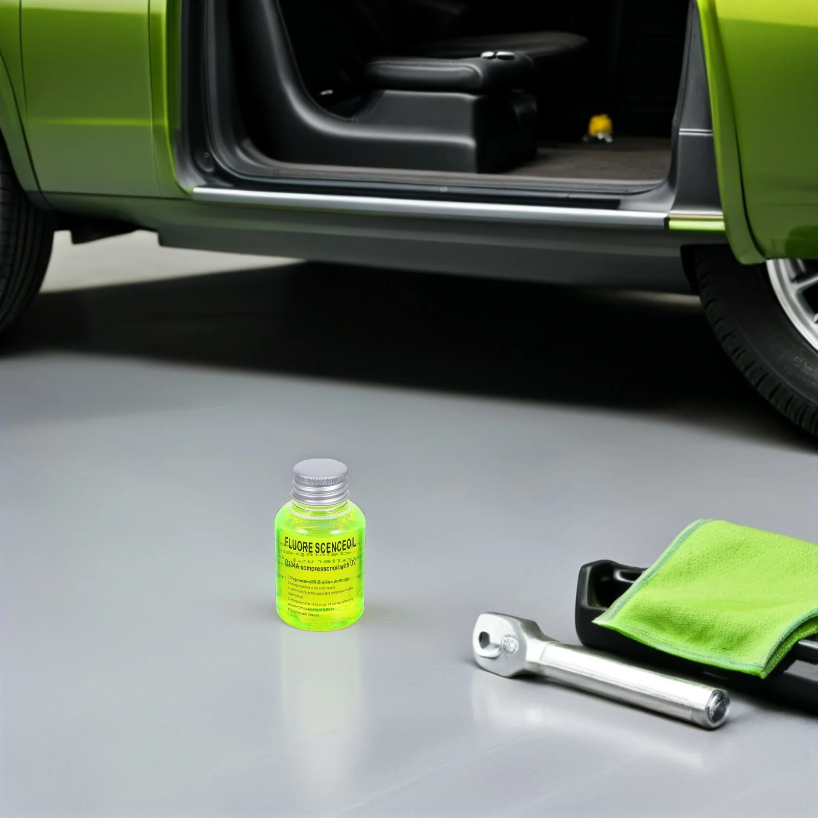 60 مللي سيارة التيار المتناوب كشف تسرب صبغ عدة الأشعة فوق البنفسجية زيت الفلورسنت لخط أنابيب المبردات تسرب أداة اختبار حساسية عالية صبغ تسرب