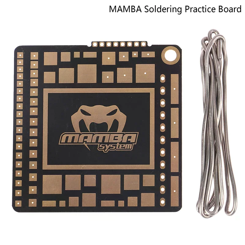 

DIATONE MAMBA Soldering Practice Board 49x49x1.6mm FPV Drone DIY Welding Training Board for Beginners Improve Soldering Skills