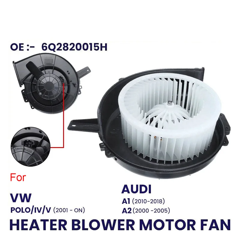 

HEATER BLOWER FAN MOTOR FOR VW POLO MK4 MK5 SKODA FABIA SEAT IBIZA CORDOBA A1 A2