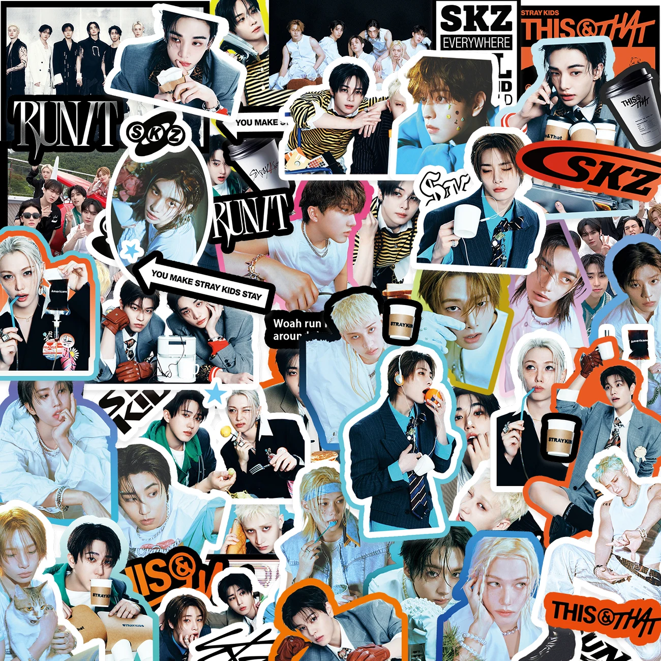 Laptop Accessories Best - SKZ/SK/STRAY KID, RUN IT, THIS/THAT, Stiker