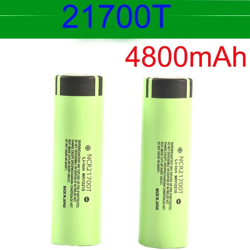 100%/Originele 21700 NCR21700T Lithium Oplaadbare Batterij 4800Mah 3.7 V 40A Hoge Ontlading  High-Drain Li-Ion