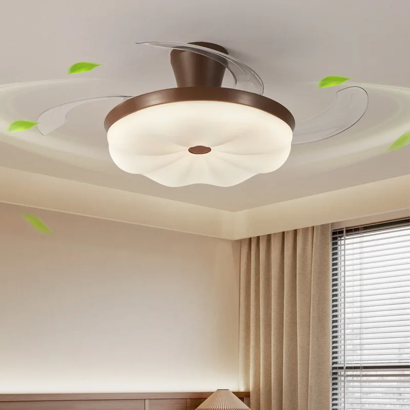 

2025 New Fan Pendant Light Home Living Room Ceiling Fan Light Dining Room Nordic Ceiling Invisible Fan Lamp