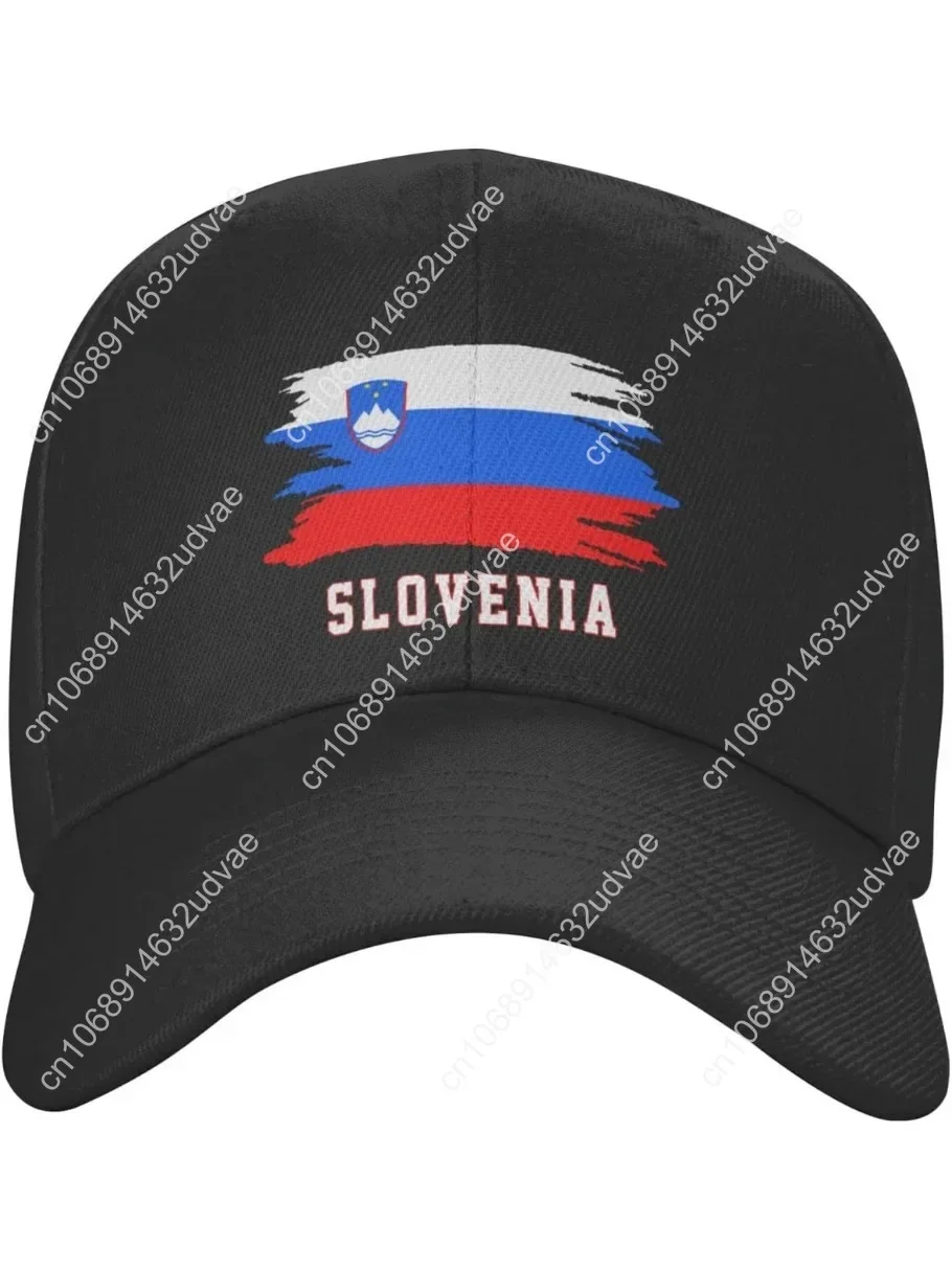 

Slovenia Flag Cool Slovenian Fans Baseball Cap Adjustable Unisex Black Patriotic Dad Trucker Hat