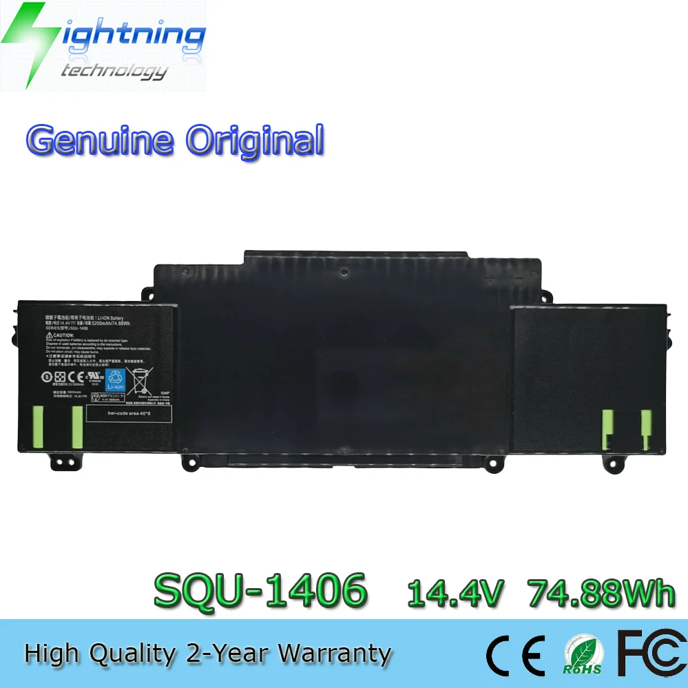 

Genuine SQU-1406 14.4V 74.88Wh Battery for IBUYPOWER Chimera CX-9 Spectre 13 Ultrabook 911-E1