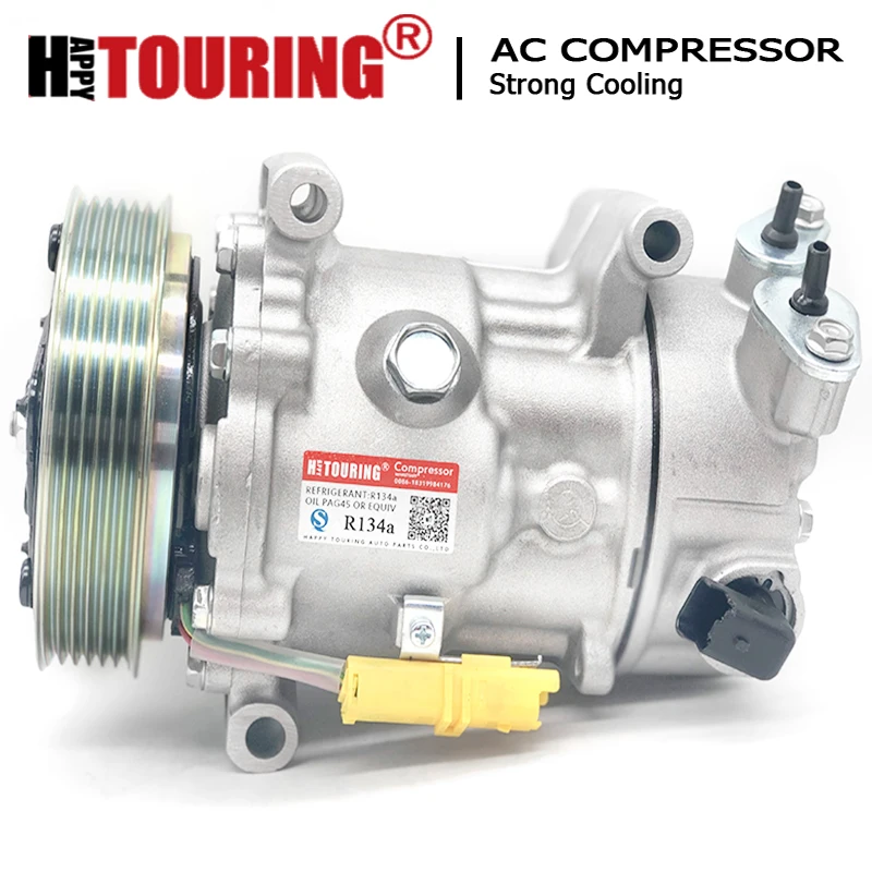 SD6C12 AC Compressor for Peugeot 207 307 408 106 Citroen C2 C4 9824286580 9824284580 9670318880 9678656080 9678038980 9819711680