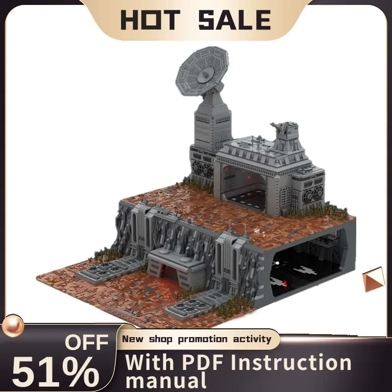 

New Famous Star Battle Movie Moc Communication Base Under Hangar Model Custom Puzzle Diy Creative Ideas Kid Toys Birthday Gift