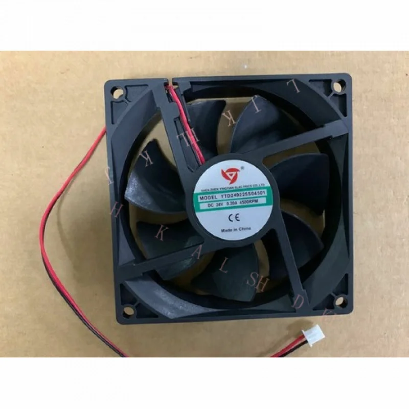 

N For Yingtian 0.30A YTD249225S04501 24V 2-wire welding machine cooling fan 9225