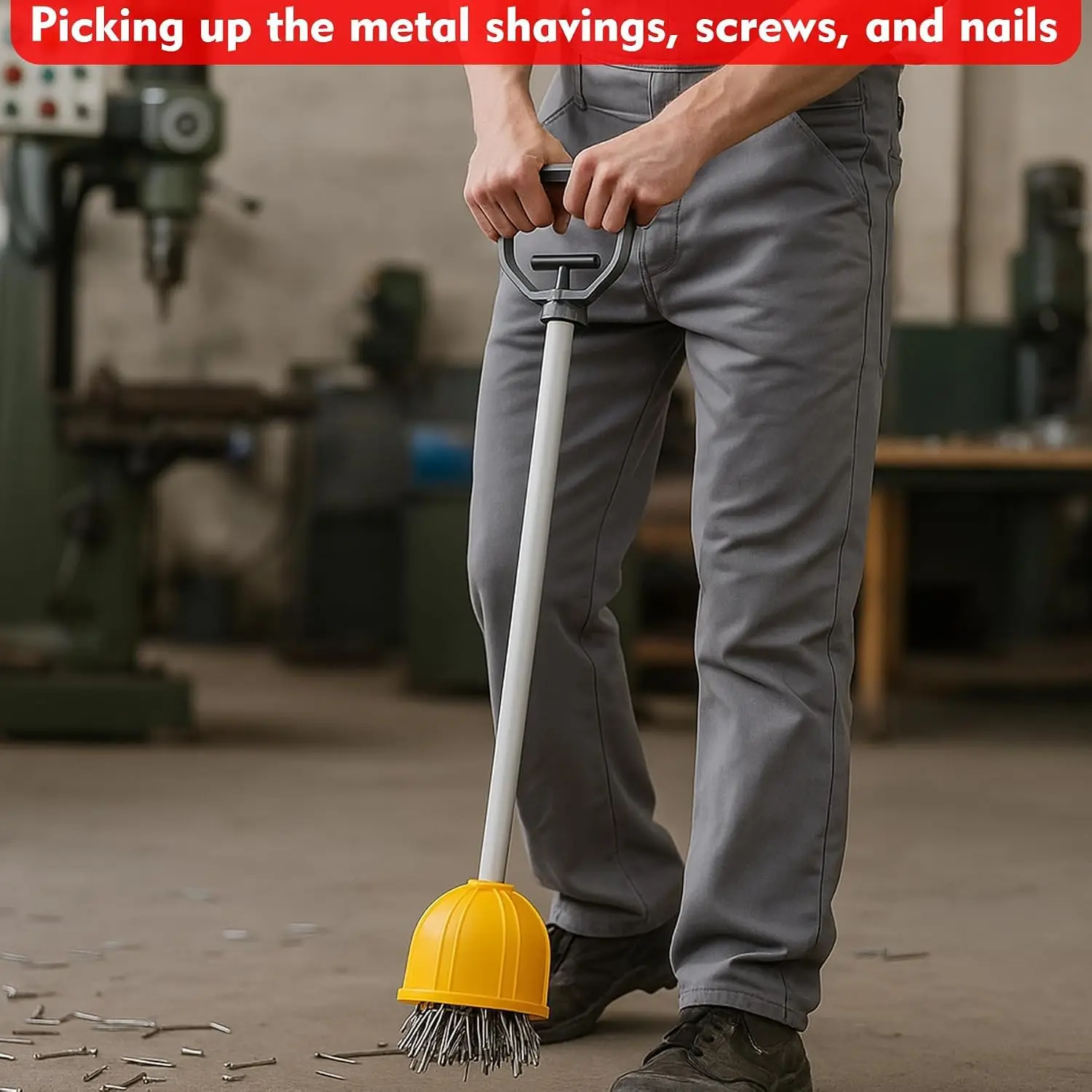 Strong Lifting Magnet with Handle,Quick Release Magnet Pickup Tools for Bulk Parts,Large Rare Earth Magnets Hand Tools for Transferring and Picking Up Nails Screws Nuts and Metal Objects