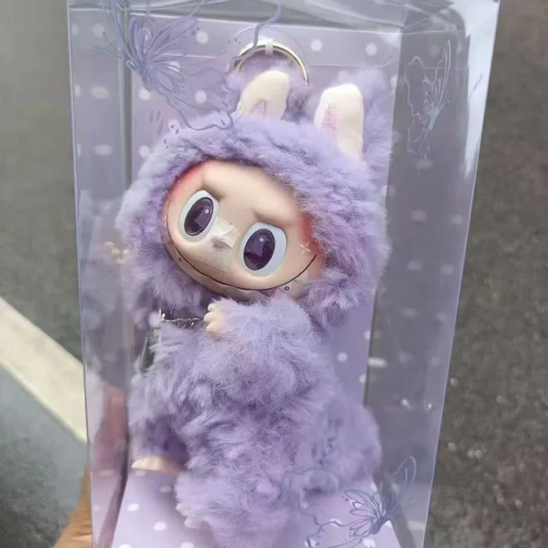 

New Arrival Monster Labubu Series Purple Taro Paste Zimomo True Lovecreative Modified Doll Figure Vinyl Pendant Doll Gifts