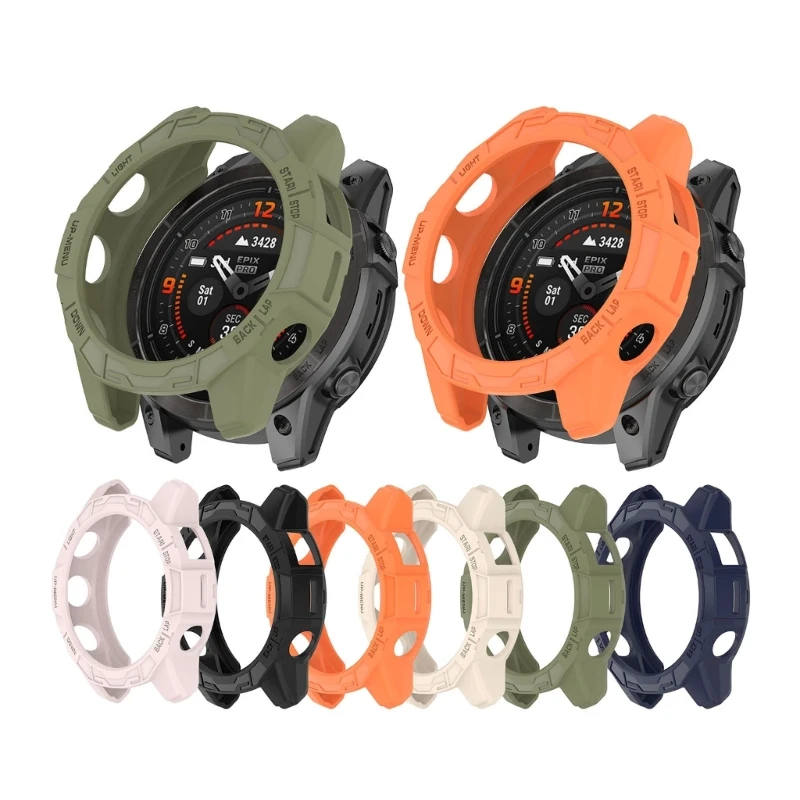 Smartwatch Dust Cover Waterproof Shockproof Housing Sleeve Frame Bumper  Anti-scratch forEpix  51mm  7X