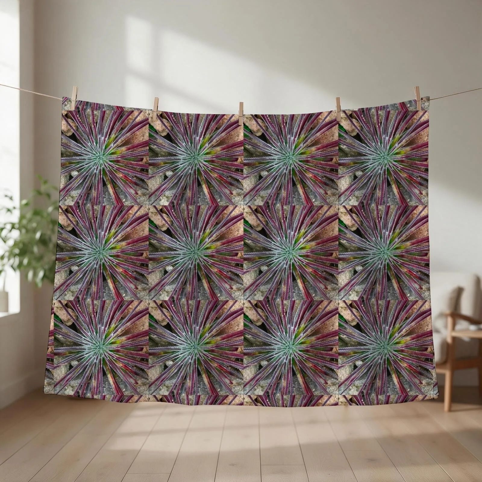Star Cactus Throw Blanket Winter beds Furrys Flannels Plaid Blankets