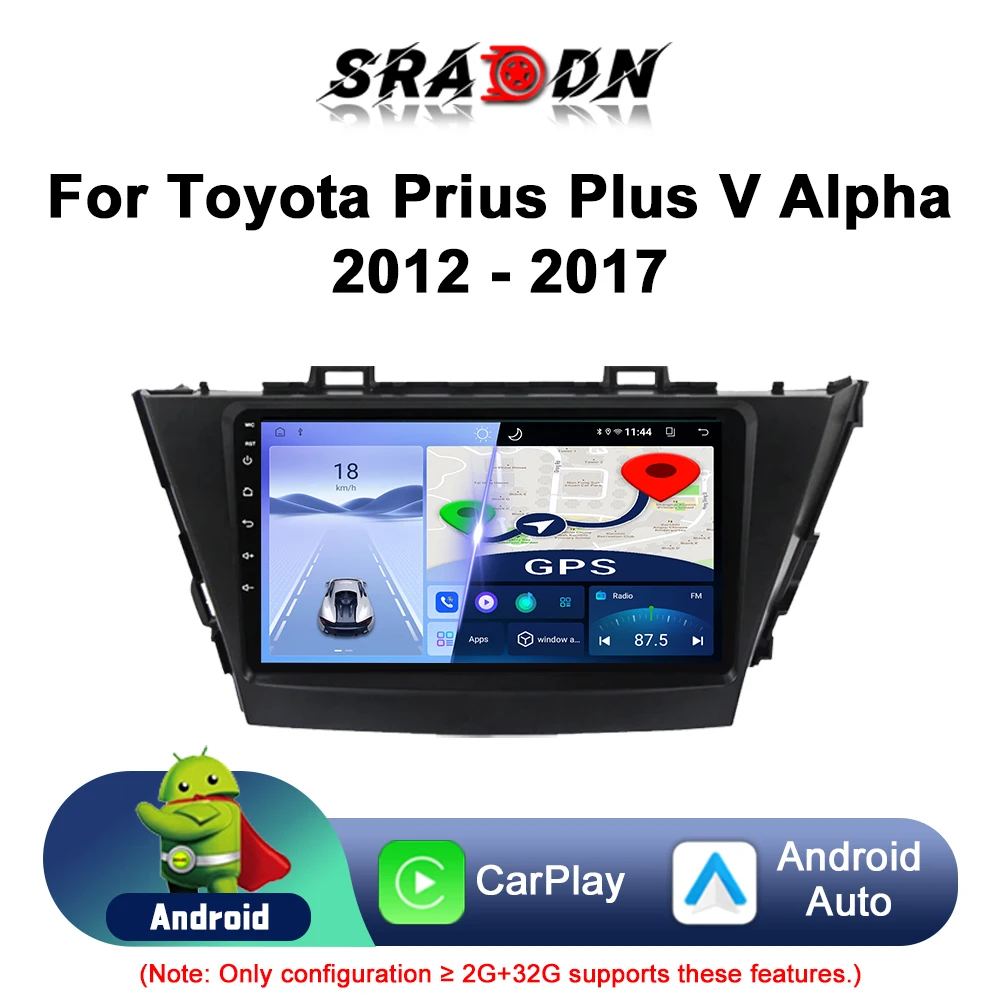 

Для Toyota Prius Plus V Alpha 2012 2013 2014 2015 2016 2017 Android автомобильный радиоприемник автомобильный мультимедийный плеер навигация GPS Carplay авто стерео экран