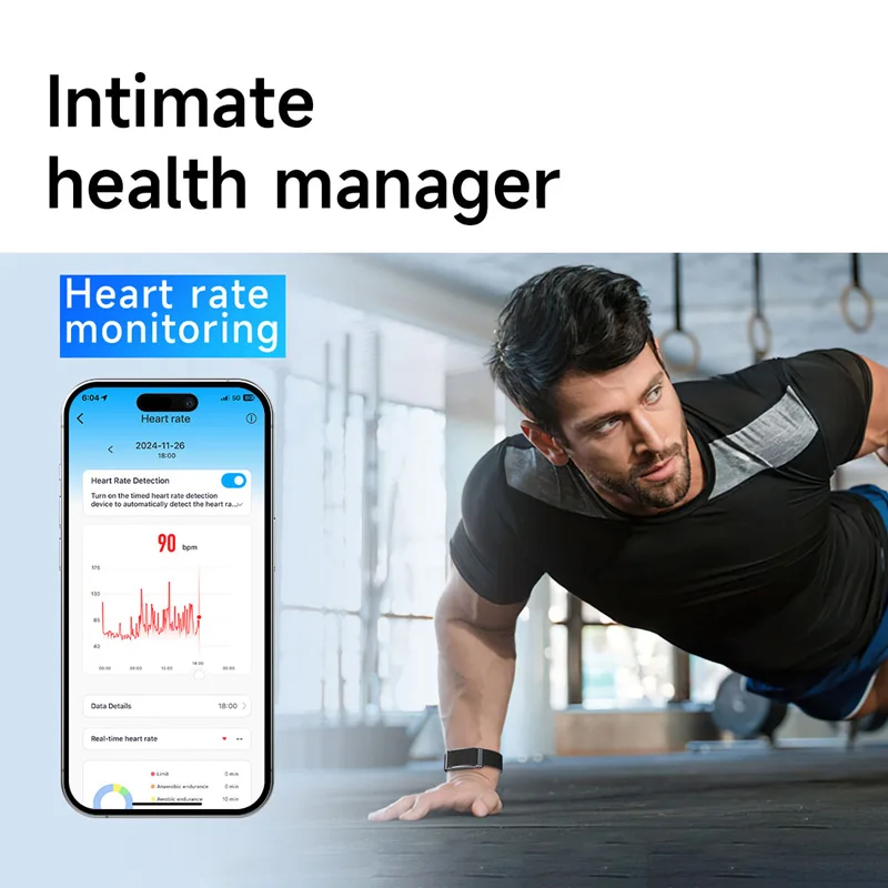 

New Screenless Smartwatch Sport Smart Bracelet Heart Rate Blood Oxygen Monitor Call Reminder Smartwatch Band For Men Women 2026