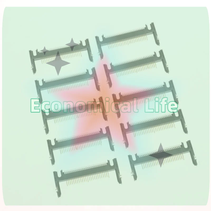 5Pcs 50Pin Black/coffee Plastic Arm Length 19.0 Patch Card Slot Connector On CF Card Holder Board
