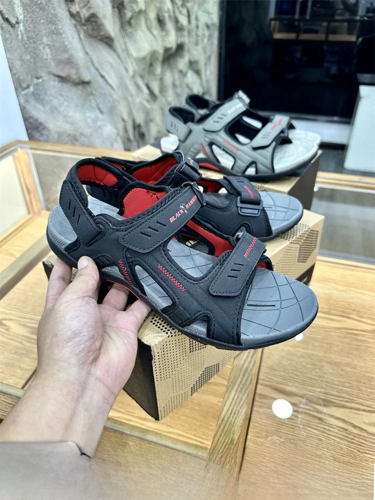 

Летние мужские уличные кроссовки с противоскользящей подошвой, легкие, со съемными элементами на липучках, для спорта, пляжа, горного туризма и повседневной носки