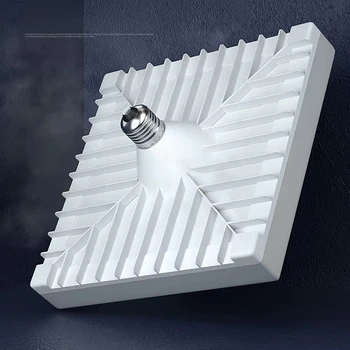 Bombilla LED E27 Base 180-265V lámpara de techo cuadrada iluminación interior 30W 40W 50W bombilla blanca fría lámpara de ahorro de energía luz de garaje